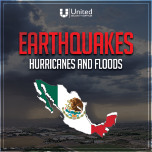 earthquakes, hurricanes and floods