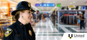 Shopping center security guard