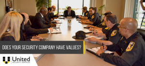 Does your security company have values?